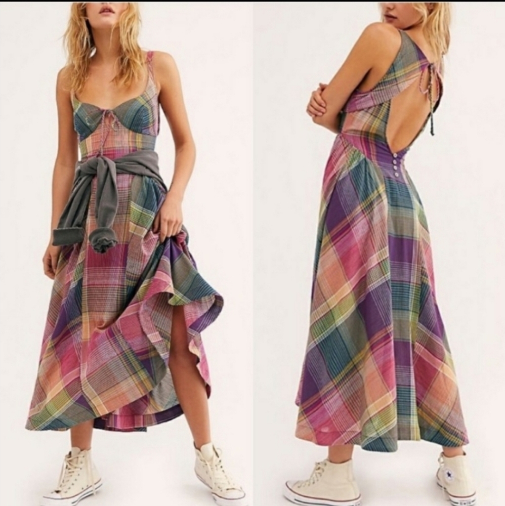 Free People All Tied Up Midi Dress